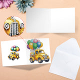 6pcs Diamond Painting Kit Greeting Card, Mushroom Genie 5D DIY Diamond Handmade Holiday Greeting Card with Envelope, Christmas Gift Congratulation