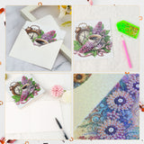 6pcs Diamond Art Painting Kit Greeting Card, Alarm Clock Rooster Mug 5D DIY Special Shape Diamond Greeting Card Creative Gifts, Christmas Thanksgiving Greeting Card Congratulation