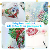 6pcs Diamond Art Painting Kit Greeting Card, Pink Lollipop Horse 5D DIY Special Shape Diamond Greeting Card Creative Gifts, Christmas Thanksgiving Greeting Card Congratulation
