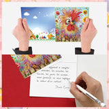 8 pcs Diamond Art Painted Greeting Card, Birdie 5D DIY Special Shape Diamond Card Creative Gifts, Christmas Thanksgiving Greeting Card Congratulation