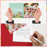 8 pcs Diamond Art Painting Greeting Card, Big Eye Monkey 5D DIY Special Shape Diamond Card Creative Gift, Christmas Thanksgiving Greeting Card Congratulation