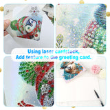 6pcs Diamond Art Painting Kit Greeting Card, Hat Goat 5D DIY Special Shape Diamond Greeting Card Creative Gifts, Christmas Thanksgiving Greeting Card Congratulation