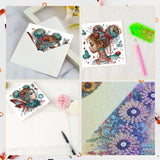 6pcs Diamond Art Painting Set Greeting Card, Butterfly Angel 5D DIY Special Shape Diamond Greeting Card Creative Gifts, Christmas Thanksgiving Greeting Card Congratulation