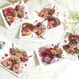 6 pcs Diamond Art Painting Kit Greeting Card, Christmas Gift Gnome Fine Glitter Greeting Card 5D DIY Special Shape Diamond Card Creative Gift, Holiday Gift Congratulation