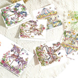 6pcs Diamond Painting Kit Greeting Card, Carousel 5D DIY Diamond Handmade Holiday Greeting Card with Envelope, Christmas Gift Congratulation