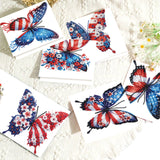 6pcs Diamond Art Painting Kit Greeting Card, Colourful Butterfly 5D DIY Special Shape Diamond Greeting Card Creative Gift, Christmas Thanksgiving Greeting Card Congratulation