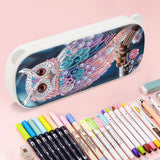 1Pc DIY Diamond Painting Stationery Box Kit Exquisite Patterns, 5D Round and Special Shaped Crystal Diamond Art Pencil Box, Perfect Handmade Gift