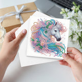 6pcs Diamond Art Painting Kit Greeting Card, Turtle Rooster Elephant 5D DIY Special Shape Diamond Greeting Card Creative Gifts, Christmas Thanksgiving Greeting Card Congratulation