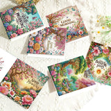 6pcs Diamond Art Painting Kit Greeting Card, Dream Beauty 5D DIY Special Shape Diamond Greeting Card Creative Gift, Christmas Thanksgiving Greeting Card Congratulation