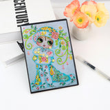 Diamond Painting Notebook Kit, 5D DIY Diamond Art Painting Special Shape Crystal Artificial Diamond Partial Mosaic Crafts Notebook Kit