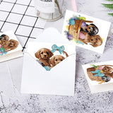 6pcs Diamond Painting Kit Greeting Card, Puppy 5D DIY Diamond Handmade Holiday Greeting Card with Envelope, Christmas Gift Congratulation