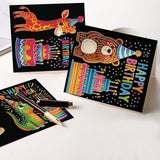 6pcs Diamond Art Painting Kit Greeting Card, Crocodile Elephant etc Birthday Party 5D DIY Special Shape Diamond Greeting Card Creative Gift, Christmas Thanksgiving Greeting Card Congratulation