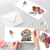 6pcs Diamond Painting Kit Greeting Card, Balloon Truck 5D DIY Diamond Handmade Holiday Greeting Card with Envelope, Christmas Gift Congratulation