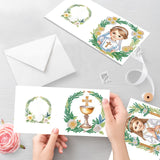 6pcs Diamond Painting Kit Greeting Card, Religious Virgin 5D DIY Diamond Handmade Holiday Greeting Card with Envelope, Christmas Gift Congratulation