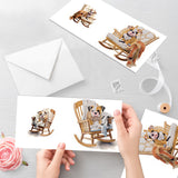 6pcs Diamond Painting Kit Greeting Card, Sofa Puppy 5D DIY Diamond Handmade Holiday Greeting Card with Envelope, Christmas Gift Congratulation