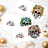6pcs Diamond Art Painting Kit Greeting Card, Flower Cave Head 5D DIY Special Shape Diamond Greeting Card Creative Gifts, Christmas Thanksgiving Greeting Card Congratulation