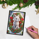 DIY Diamond Painting Christmas Theme Notebook Kit, Diamond Cover Blank Page, 5D Crystal Water Diamond Art, Perfect Gift for Friends and Family