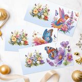 6pcs Diamond Art Painting Kit Greeting Card, Honey Bird 5D DIY Special Shape Diamond Greeting Card Creative Gifts, Christmas Thanksgiving Greeting Card Congratulation