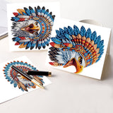 6pcs Diamond Art Painting Set Greeting Card, Bully Owl 5D DIY Special Shape Diamond Greeting Card Creative Gifts, Christmas Thanksgiving Greeting Card Congratulation