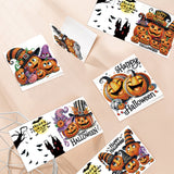 6pcs Diamond Painting Kit Greeting Card, Halloween Happy Pumpkin 5D DIY Diamond Handmade Holiday Greeting Card with Envelope, Christmas Gift Congratulation