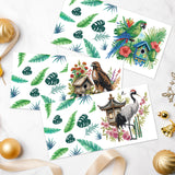 6pcs Diamond Art Painting Kit Greeting Card, Birdie Bird's Nest 5D DIY Special Shape Diamond Greeting Card Creative Gifts, Christmas Thanksgiving Greeting Card Congratulation