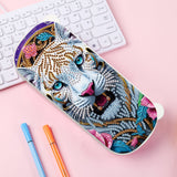 DIY Diamond Painting Stationery Box Kit|White Tiger
