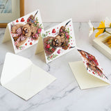 6 pcs Diamond Art Painting Kit Greeting Card, Christmas Gift Gnome Fine Glitter Greeting Card 5D DIY Special Shape Diamond Card Creative Gift, Holiday Gift Congratulation