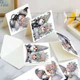 6pcs Diamond Art Painting Kit Greeting Card, Coffee Mug Wedding Gnome 5D DIY Special Shape Diamond Greeting Card Creative Gifts, Christmas Thanksgiving Greeting Card Congratulation