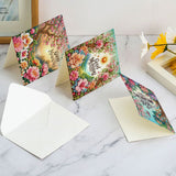 6pcs Diamond Art Painting Kit Greeting Card, Dream Beauty 5D DIY Special Shape Diamond Greeting Card Creative Gift, Christmas Thanksgiving Greeting Card Congratulation