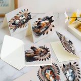 6pcs Diamond Art Painting Kit Greeting Card, Featured Horse 5D DIY Special Shape Diamond Greeting Card Creative Gifts, Christmas Thanksgiving Greeting Card Congratulation