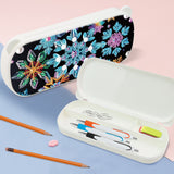 DIY Diamond Painting Stationery box |Blue Flower