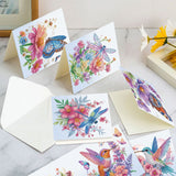 6pcs Diamond Art Painting Kit Greeting Card, Honey Bird 5D DIY Special Shape Diamond Greeting Card Creative Gifts, Christmas Thanksgiving Greeting Card Congratulation