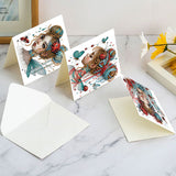 6pcs Diamond Art Painting Set Greeting Card, Butterfly Angel 5D DIY Special Shape Diamond Greeting Card Creative Gifts, Christmas Thanksgiving Greeting Card Congratulation