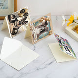 6pcs Diamond Art Painting Kit Greeting Card, Puppy Balloon 5D DIY Special Shape Diamond Greeting Card Creative Gifts, Christmas Thanksgiving Greeting Card Congratulation