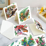 6pcs Diamond Art Painting Kit Greeting Card, Birdie Bird's Nest 5D DIY Special Shape Diamond Greeting Card Creative Gifts, Christmas Thanksgiving Greeting Card Congratulation
