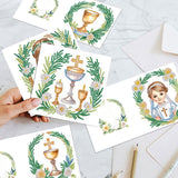6pcs Diamond Painting Kit Greeting Card, Religious Virgin 5D DIY Diamond Handmade Holiday Greeting Card with Envelope, Christmas Gift Congratulation