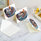 6pcs Diamond Art Painting Set Greeting Card, Bully Owl 5D DIY Special Shape Diamond Greeting Card Creative Gifts, Christmas Thanksgiving Greeting Card Congratulation