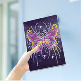 Diamond Painting Notebook Kit, DIY Diamond Art Painting Special Shape Crystal Diamond Partial Mosaic Crafts Notebook Kit