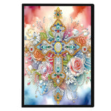 Diamond Painting Notebook Kit, DIY Diamond Art Painting Special Shape Crystal Diamond Partial Mosaic Crafts Notebook Kit