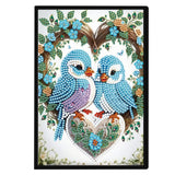 Diamond Painting Notebook Kit, DIY Diamond Art Painting Special Shape Crystal Diamond Partial Mosaic Crafts Notebook Kit