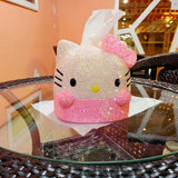 DIY Hello Kitty tissue box roll (with glue tools)