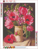 Full Diamond Painting kit - Flower Ranunculus