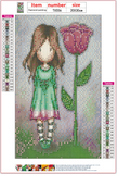 Full Diamond Painting kit - Gorjuss girl -Thumbelina