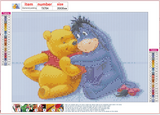 Full Diamond Painting kit - Eeyore and Winnie the Pooh