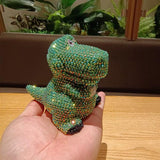 11cm high DIY dinosaur  (with glue tools) - Hibah-Diamond painting art studio