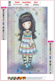 Full Diamond Painting kit - Gorjuss girl - All Things Nice
