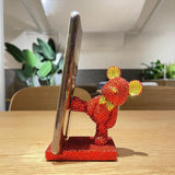 12cm high DIY bear cell phone holder  (with glue tools) - Hibah-Diamond painting art studio