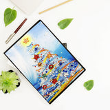 DIY Diamond Painting Notebook - Christmas tree (With lines)