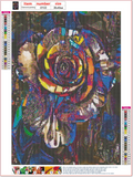 Full Diamond Painting kit - Metallic style roses
