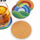 6 Pcs Diamond Painting Landscape Coasters with Holder